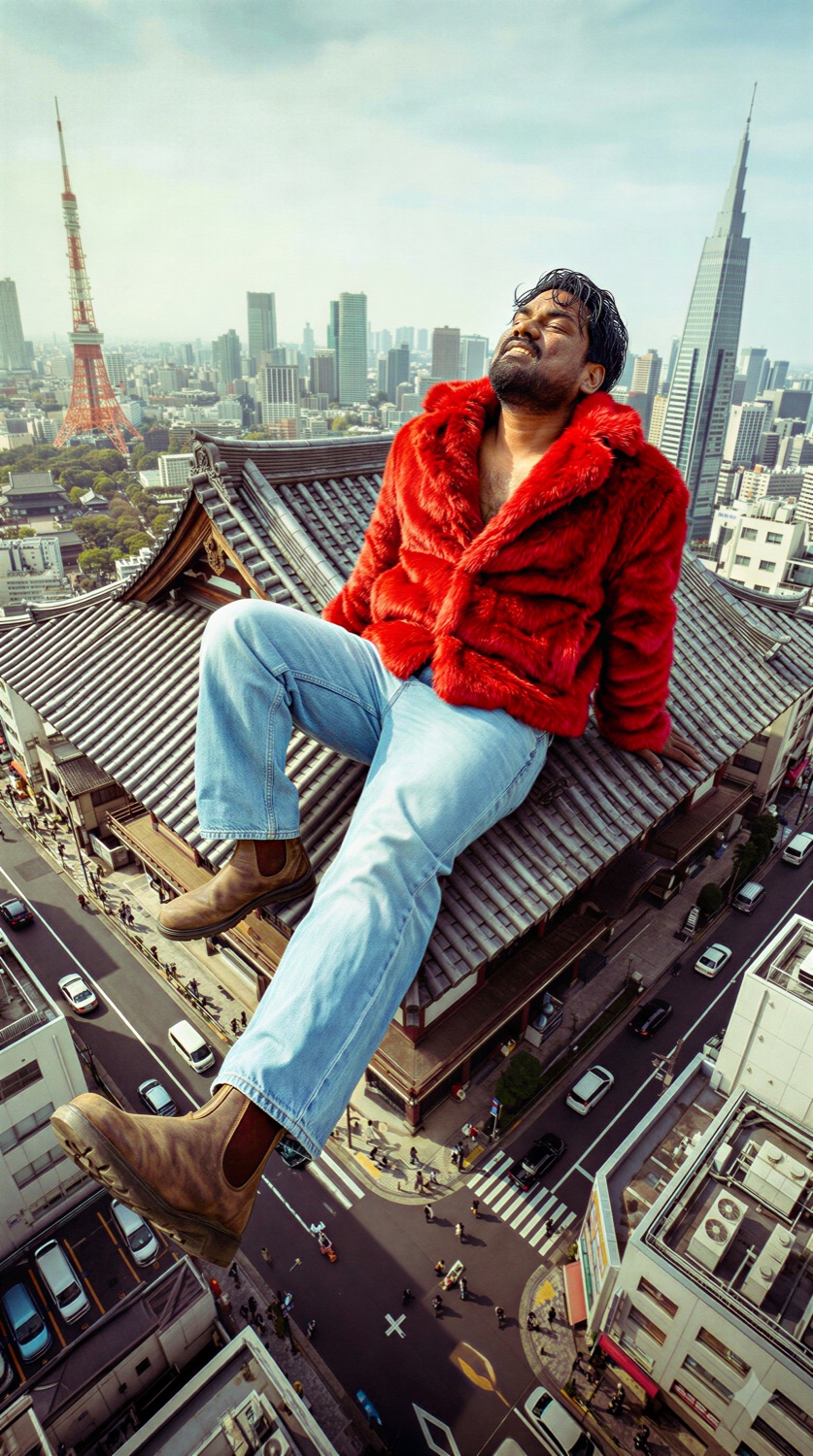 AI cinematic portrait — Tokyo