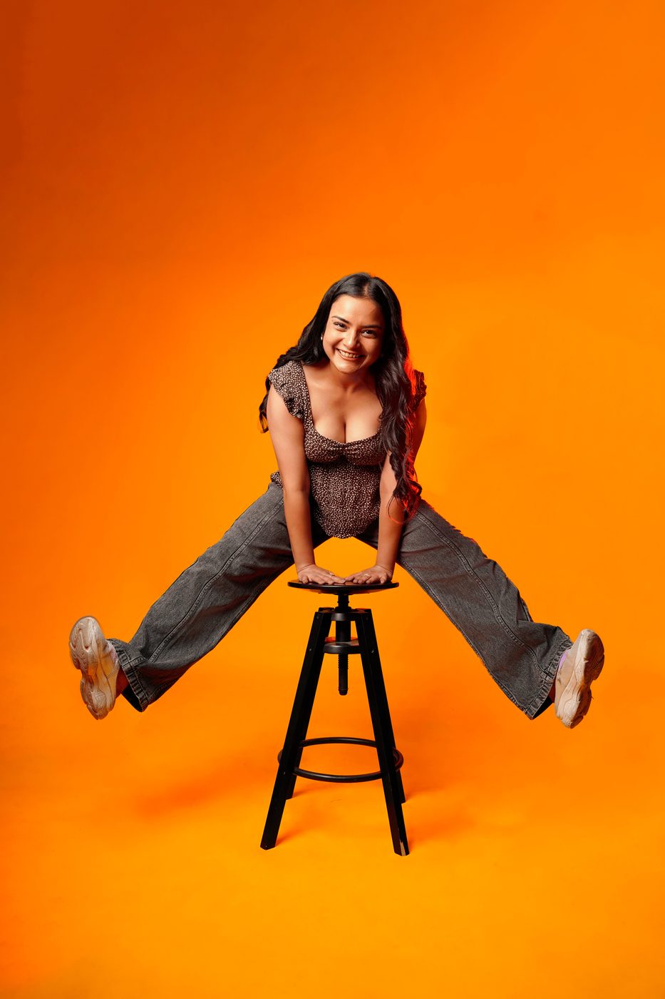 Retouched studio portrait