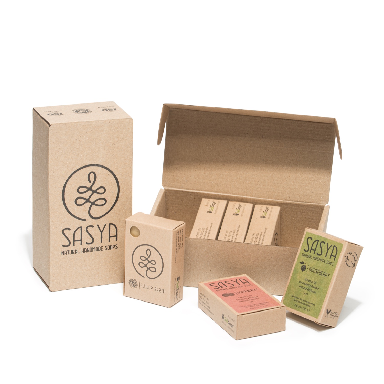 SASYA soap packaging
